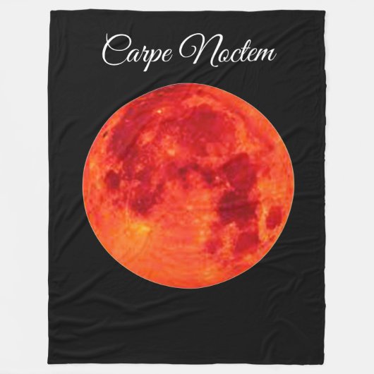 Carpe Noctem Large Fleece Blanket フリースブランケット (正面)
