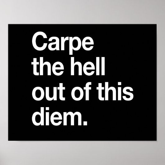 Carpe the Hell Out of This Diem ポスター (正面)
