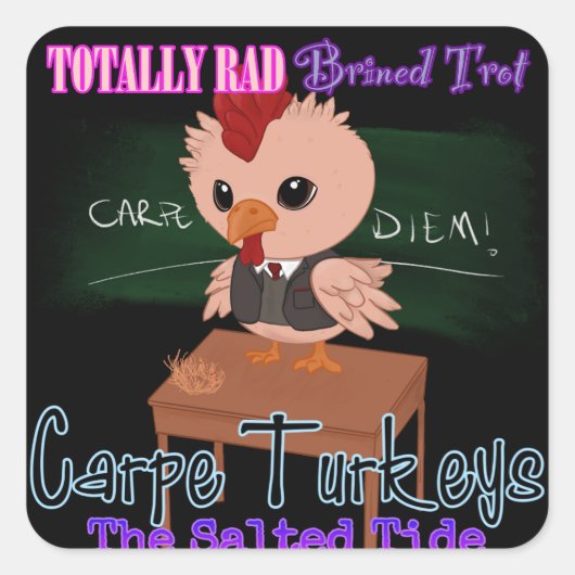 Carpe Trotters 2024 Sticker スクエアシール (正面)