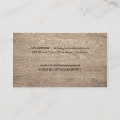 Carpenterサービスクールロゴ文字とプレーナー 名刺 (裏面)