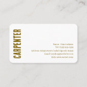 CARPENTER Business card editable 名刺 (正面)