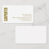 CARPENTER Business card editable 名刺 (正面/裏面)