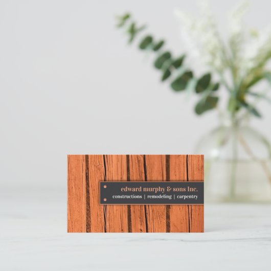 Carpenter Business Card Template 名刺 (スタンド正面)