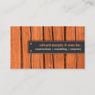 Carpenter Business Card Template 名刺