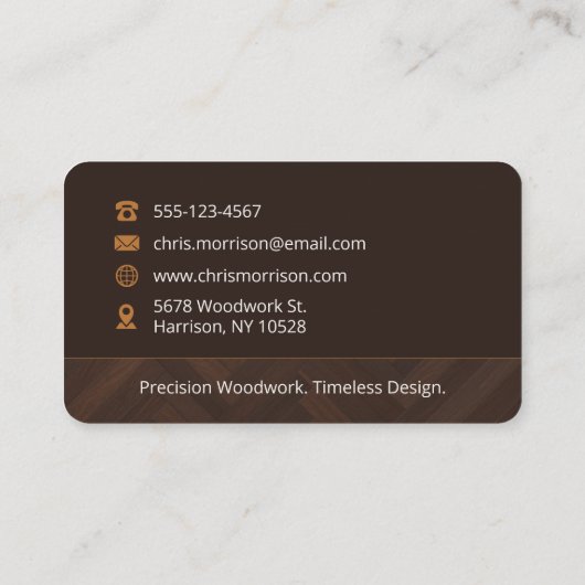 Carpenter Carpentry 名刺 (裏面)