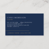 Carpenter Carpentry Contractor Home Builder 名刺 (裏面)