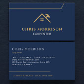 Carpenter Carpentry Contractor Home Builder 名刺