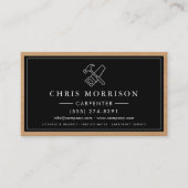 Carpenter Carpentry Wood General Contractor 名刺 (正面)