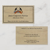 Carpenter Contractor Construction Business Card 名刺 (正面/裏面)