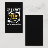 Carpenter Dad Craftsman Husband Handyman 名刺 (正面/裏面)