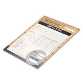 Carpenter Home Renovations Service型枠請求書 ノートパッド (アングル)