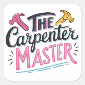 Carpenter job master スクエアシール (正面)
