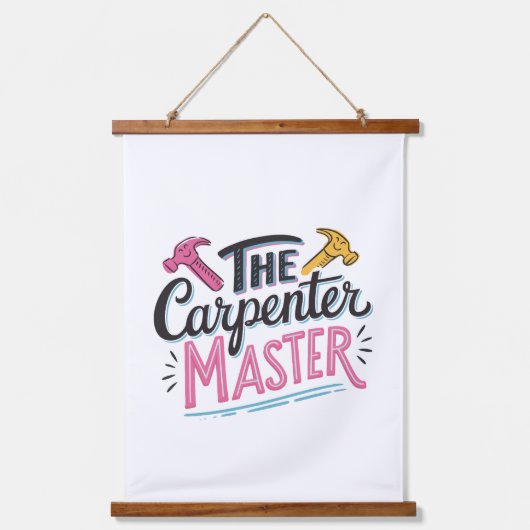 Carpenter job master  吊り下げ型タペストリー (正面)