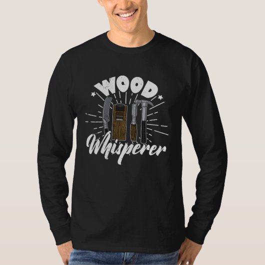 Carpenter joinery carpenter woodworker chainsaw pr tシャツ (正面)