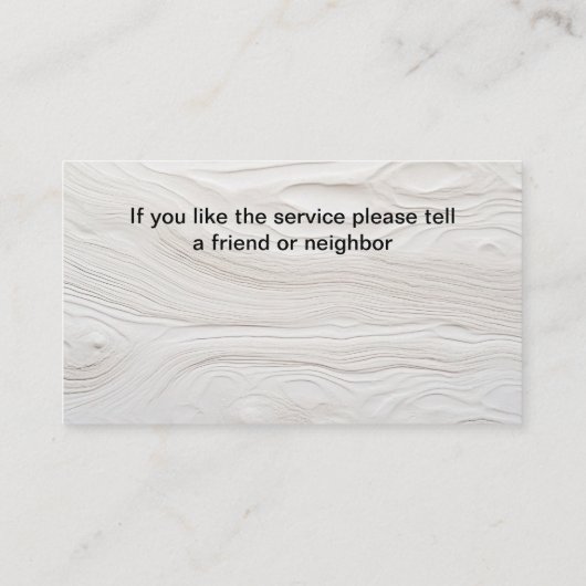 Carpenter Minimalist Business Card Design 名刺 (裏面)