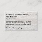 Carpenter Minimalist Business Card Design 名刺 (正面)