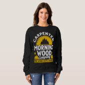 Carpenter Morning Wood Company No Wood Gets Wasted スウェットシャツ (正面フル)