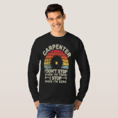 Carpenter retro for men retro carpenters woodworke tシャツ (正面フル)