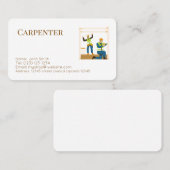 carpenter services editable   business card 名刺 (正面/裏面)