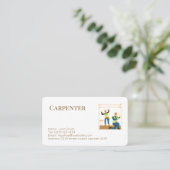 carpenter services editable   business card 名刺 (スタンド正面)