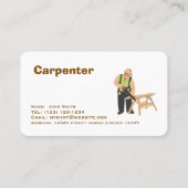 carpenter services editable   business card 名刺 (正面)