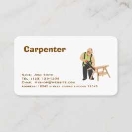 carpenter services editable   business card 名刺