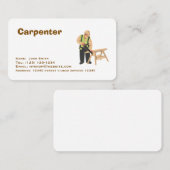 carpenter services editable   business card 名刺 (正面/裏面)