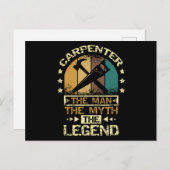 Carpenter The Man The Myth The Legend ポストカード (正面/裏面)