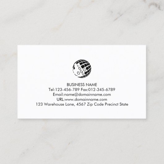 Carpenter Woodworkerカスタマイズ可能なイメージ 名刺 (裏面)