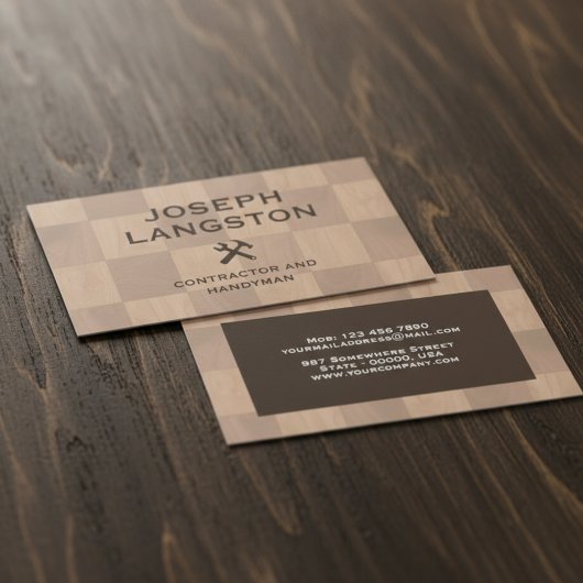 Carpenter, Woodworking & Residential Construction 名刺