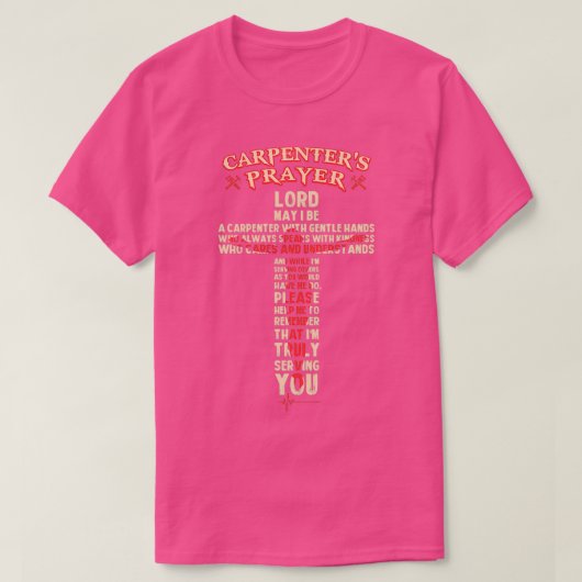Carpenters Prayer  Tシャツ (デザイン正面)
