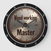Carpenter's Saw Blade ラージ壁時計 (正面)