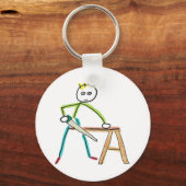 Carpentry Stickman キーホルダー (正面)