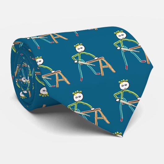 Carpentry Stickman ネクタイ (ロール)