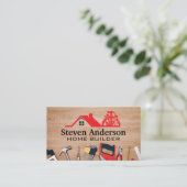 Carpentry Tools | Construction Logo 名刺 (スタンド正面)