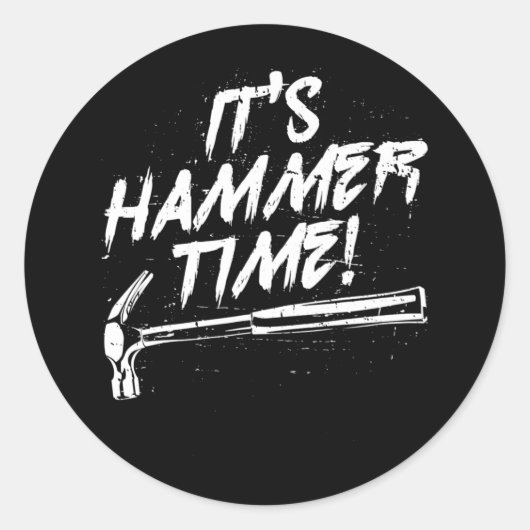 Carpentry Woodcraft carpenter tradesmen  ラウンドシール (正面)