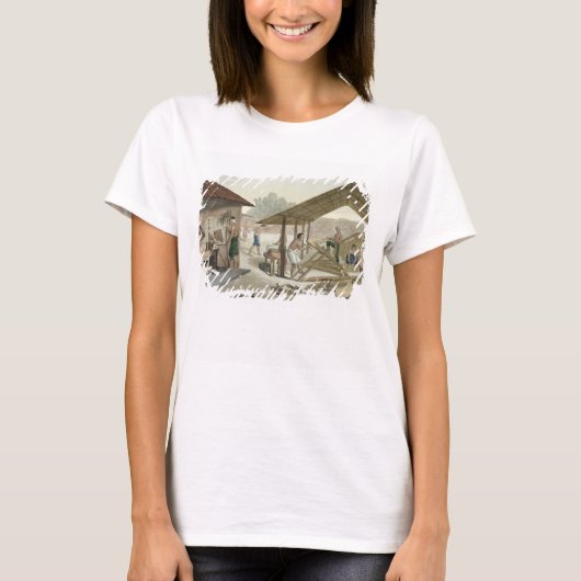 Carpentry Workshop in Kupang, Timor,プレート6 from Tシャツ (正面)