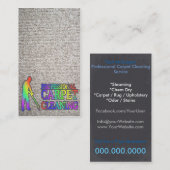 Carpet Cleaning Service Business Card 名刺 (正面/裏面)