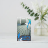 Carpet Cleaning Service Business Card 名刺 (スタンド正面)