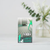 Carpet Cleaning Service Business Card 名刺 (スタンド正面)