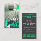 Carpet Cleaning Service Business Card 名刺 (正面/裏面)