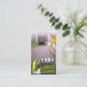 Carpet Cleaning Service Business Card 名刺 (スタンド正面)