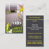 Carpet Cleaning Service Business Card 名刺 (正面/裏面)