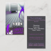 Carpet Cleaning Service Business Card 名刺 (正面/裏面)