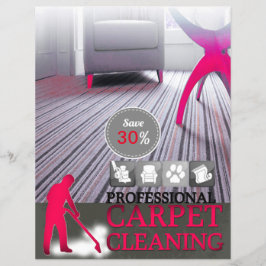 Carpet Cleaning Service Discount Offer Flyer チラシ