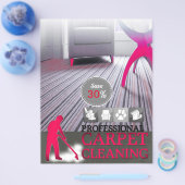 Carpet Cleaning Service Discount Offer Flyer チラシ (シングル)