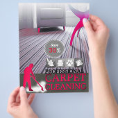 Carpet Cleaning Service Discount Offer Flyer チラシ (手)