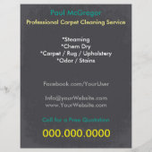 Carpet Cleaning Service Discount Offer Flyer チラシ (裏面)