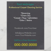 Carpet Cleaning Service Discount Offer Flyer チラシ (裏面)