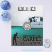 Carpet Cleaning Service Discount Offer Flyer チラシ (シングル)